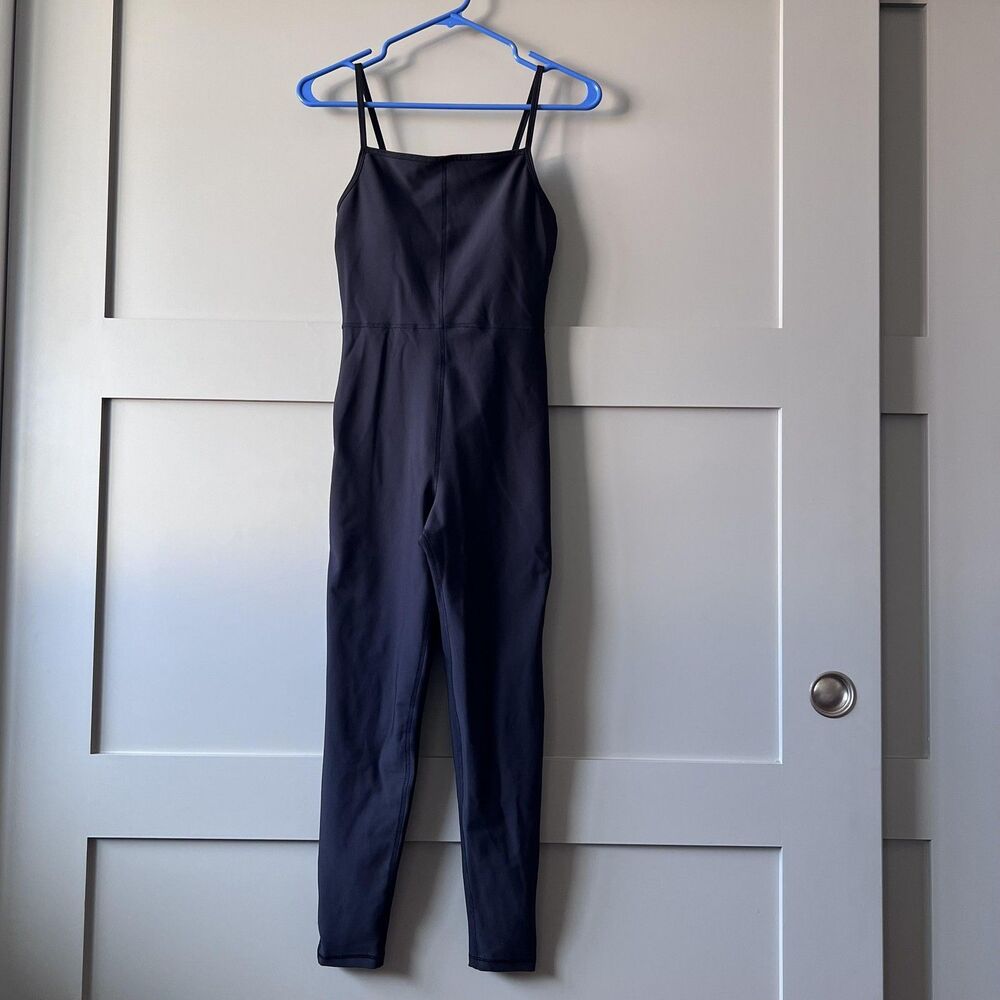 Old Navy‎ Active Jumpsuit Womens Small Black Powersoft Go-Dry Workout Athletic